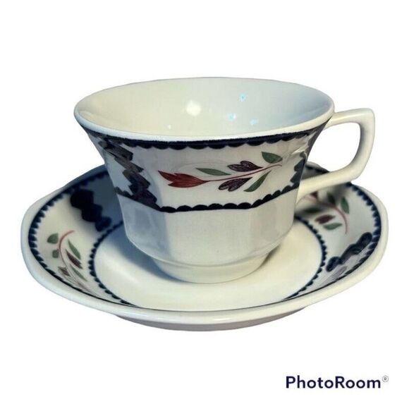 Adams Lancaster Tea Cups & Saucers Real English Ironstone Made in England 4 set - Picture 7 of 7